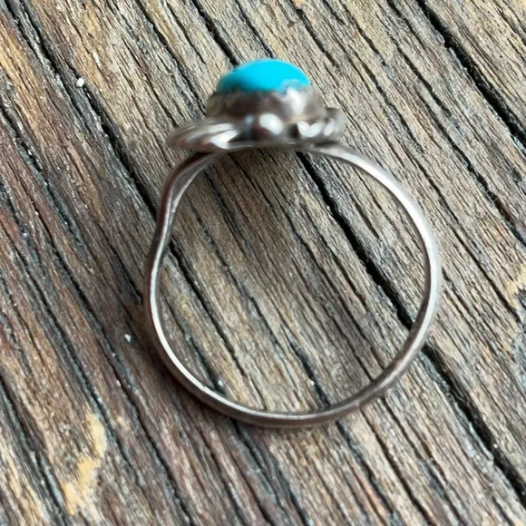 Vintage turquoise sterling ring - Picture 5 of 8